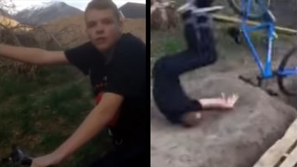 He Failed Bike Stunt Spectacularly But Promises To Try Again If You Watch This