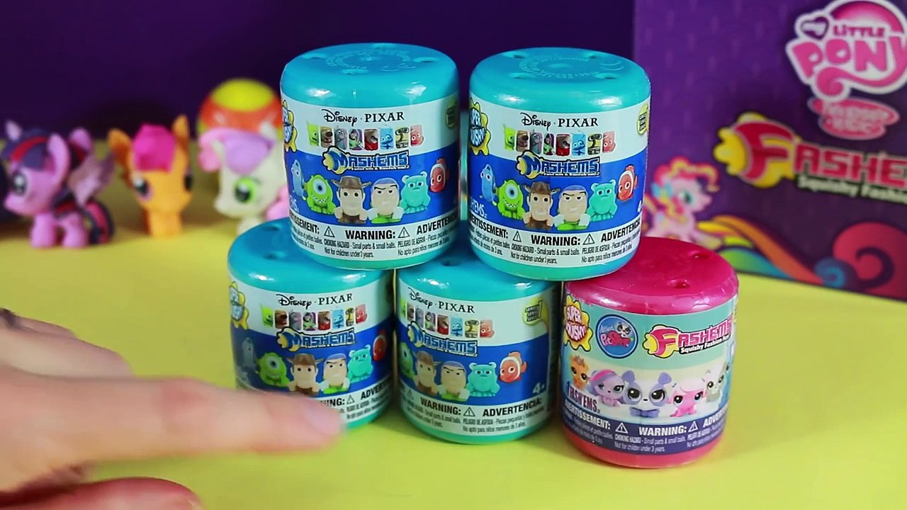 Disney Mashems Pixar NEW Fashems LPS Rare Toys Opening Toy Story Monsters Inc Finding Nemo Dory