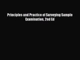 Read Principles and Practice of Surveying Sample Examination 2nd Ed PDF Online