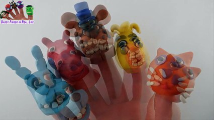 Cat, Chica, Freddy Fazbear, Bonnie, Peppa Pig Play Doh Finger Family / Nursery Rhyme for kids