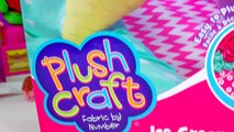 Ice Cream Plush Craft Fabric by Number Do It Yourself DIY No Sew Project - Cookieswirlc Toy Video