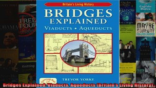 Read  Bridges Explained Viaducts Aqueducts Britains Living History  Full EBook