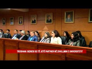 GARA PËR REKTOR NË USH, ARJETA TROSHANI TAKIM ME BIZNESIN DHE SHKOLLAT