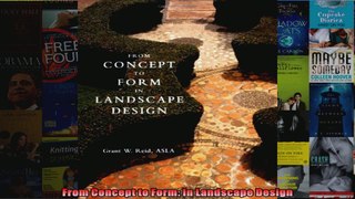 Read  From Concept to Form In Landscape Design  Full EBook