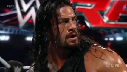 Roman Reigns Spears Sheamus at Raw, 11th April 2016