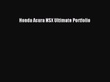 Read Honda Acura NSX Ultimate Portfolio Ebook Free