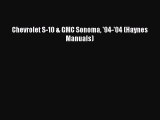 Download Chevrolet S-10 & GMC Sonoma '94-'04 (Haynes Manuals) Ebook Online