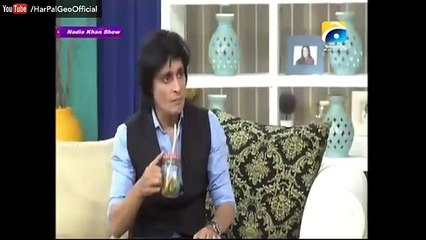 Check the Reaction of Sahir Lodhi When Nadia Khan Asked “Kabhi Waxing Ya Threading Karwai Hai -- “