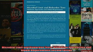 EBOOK ONLINE  Microbial Limit and Bioburden Tests Validation Approaches and Global RequirementsSecond READ ONLINE