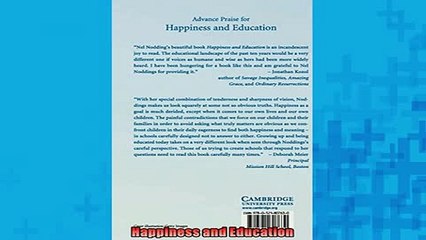 EBOOK ONLINE  Happiness and Education  FREE BOOOK ONLINE
