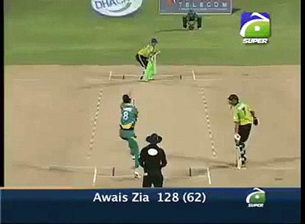 Awais Zia Super Inings In T20 Match 128 runs 62 Balls