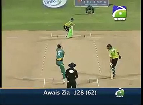 Awais Zia Super Inings In T20 Match 128 runs 62 Balls