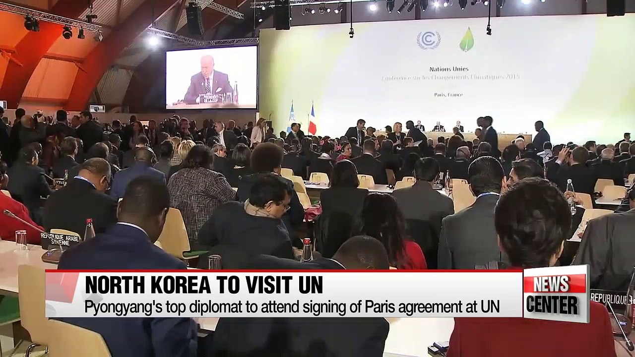 N. Korean foreign minister to sign climate deal at UN next week