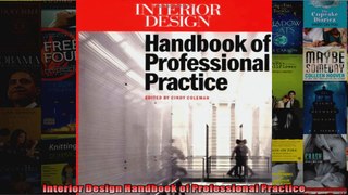 Read  Interior Design Handbook of Professional Practice  Full EBook