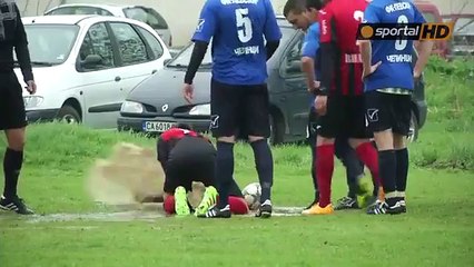 fight with water at the penalty in football matches in BULGARIA