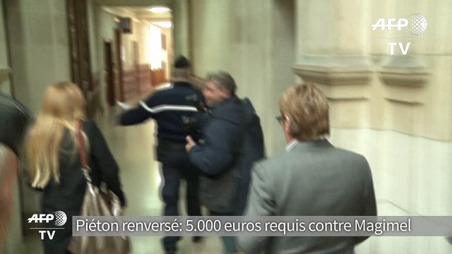 Piétonne renversée: 5.000 euros d'amende requis contre Magimel