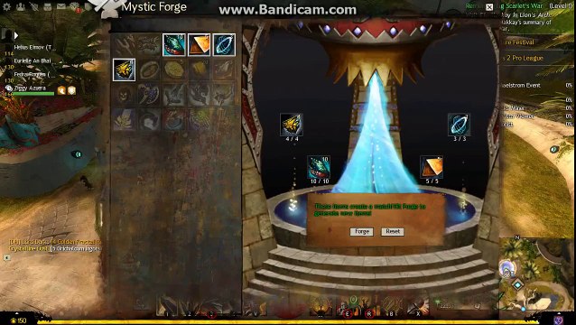 Guild Wars 2 - Random Gold Fractal Weapon in mystic forge