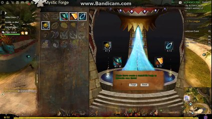 Guild Wars 2 - Random Gold Fractal Weapon in mystic forge