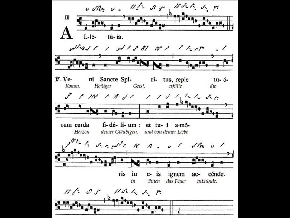 Alleluia Veni Sancte Spiritus, Dominica Pentecostes (Dimanche de Pentecôte)