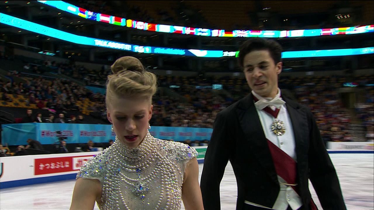 Kaitlyn WEAVER / Andrew POJE - SD kiss and cry - ISU World Championships 2016