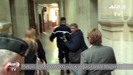 Piétonne renversée: 5.000 euros d'amende requis contre Magimel