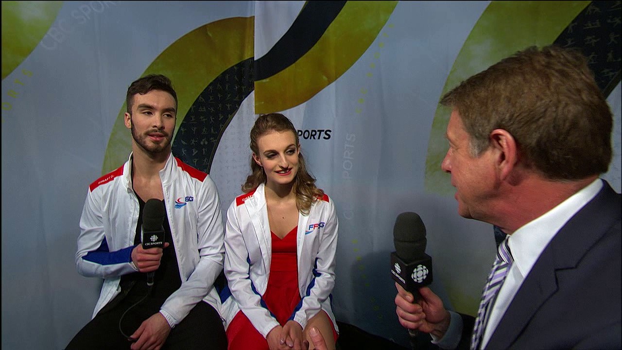 Gabriella PAPADAKIS / Guillaume CIZERON - SD post -interview - ISU World Championships 2016