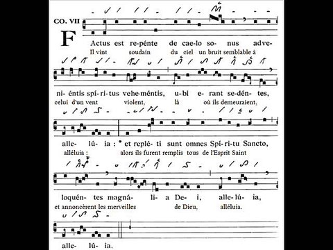 Communio Factus est, Dominica Pentecostes (Dimanche de Pentecôte)