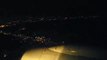 Boeing 737-800 El Al Night landing at Warsaw Chopin Airport, Poland