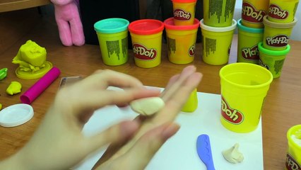 ч.04 Леплю Спанчбоба Spongebob Squarepants and snail Gary (Play Doh)