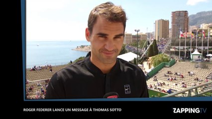 Roger Federer répond à Thomas Sotto et l’invite au Monte-Carlo Rolex Masters (Vidéo)