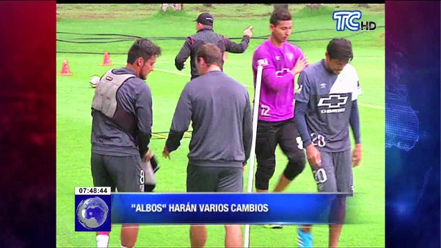 Albos harían varios cambios para enfrentar a Gremio