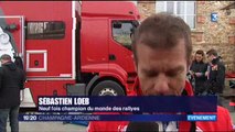 Sebastien Loeb sur le rallye d'Epernay