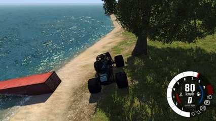 Гигантский молот уничтожает BeamNG.Drive
