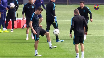 FC Barcelona training session׃ Final session before trip to Madrid