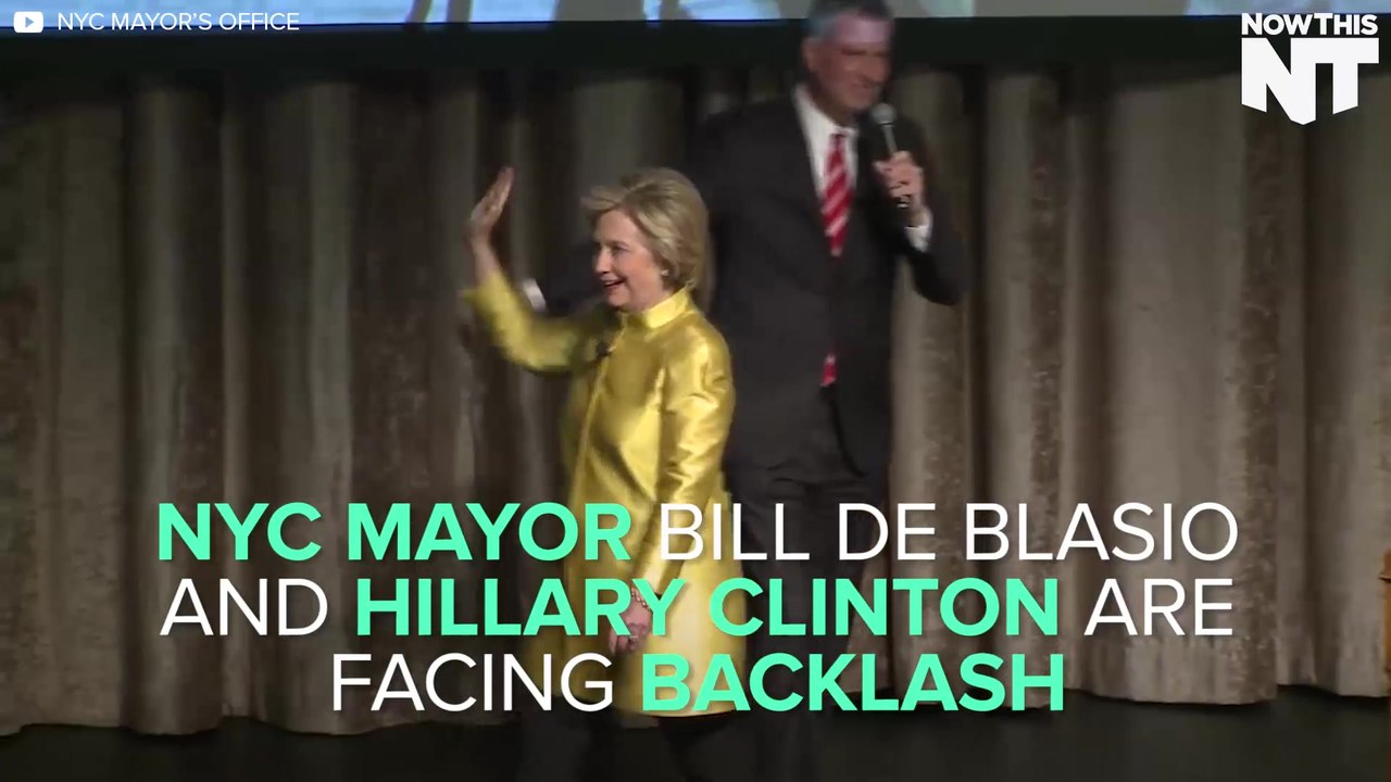 NYC Mayor & Hillary Clinton Make Awkward, Racially-Charged Joke