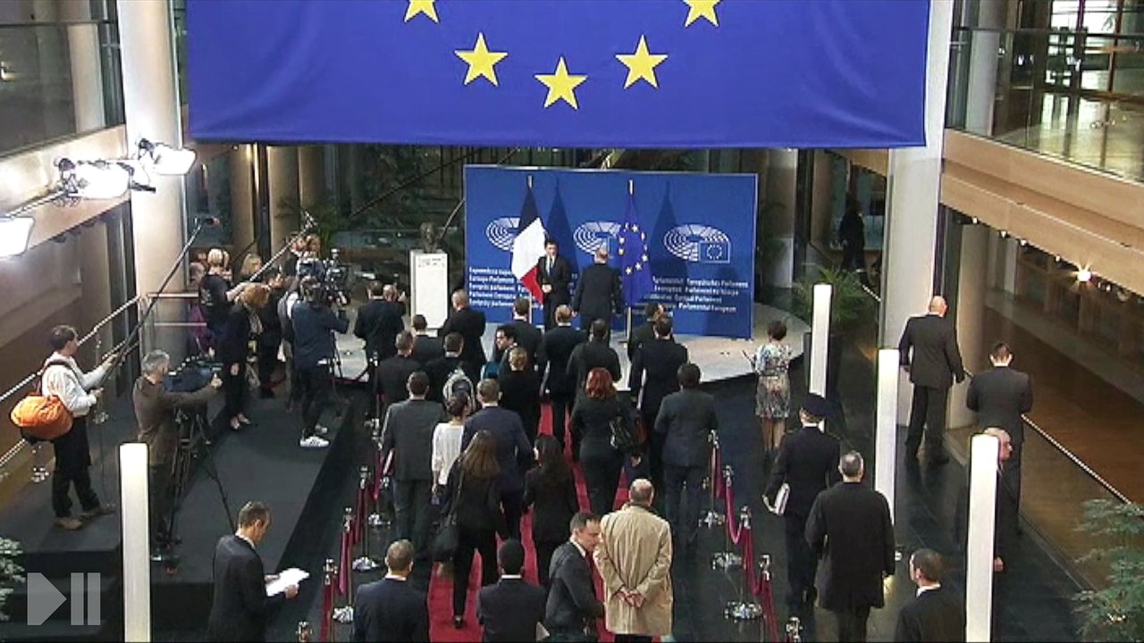 Manuel Valls au Parlement Européen - Strasbourg