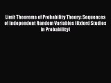 [Read book] Limit Theorems of Probability Theory: Sequences of Independent Random Variables