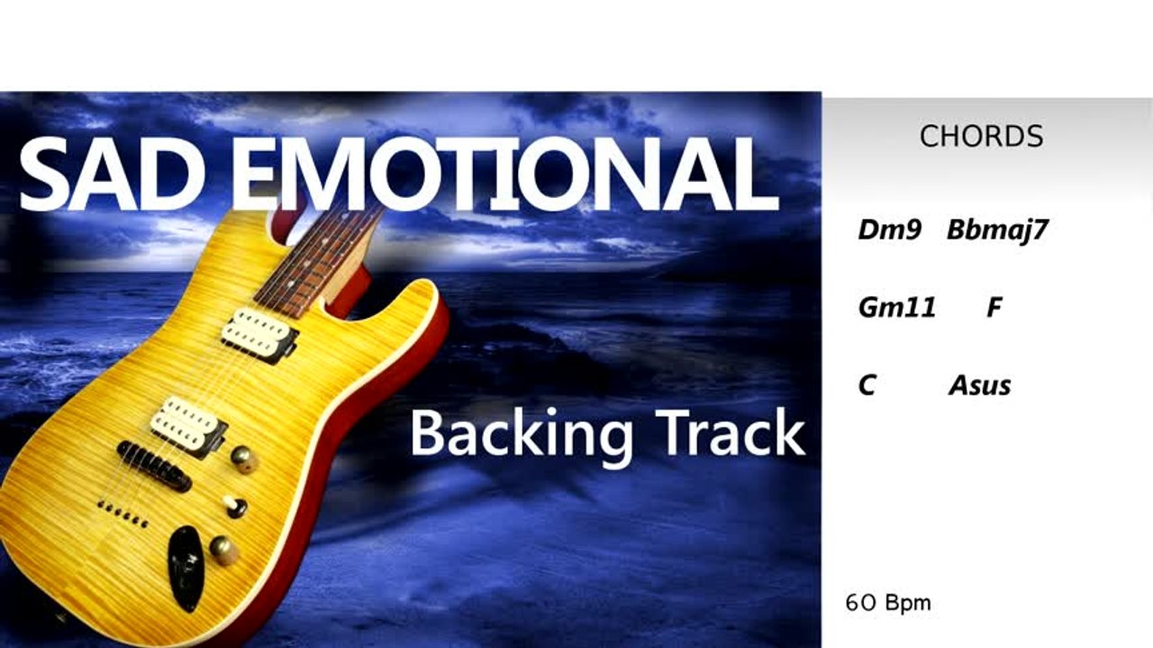 Sad Emotional Ballad Guitar Backing Track Highest Quality