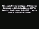 Read Advances in Artificial Intelligence: 12th Brazilian Symposium on Artificial Intelligence