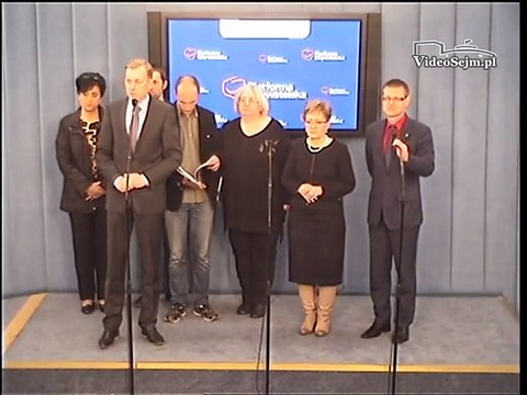 Poseł Paweł Suski - konferencja z 12 kwietnia 2016 r.