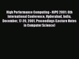 Read High Performance Computing - HiPC 2001: 8th International Conference Hyderabad India December