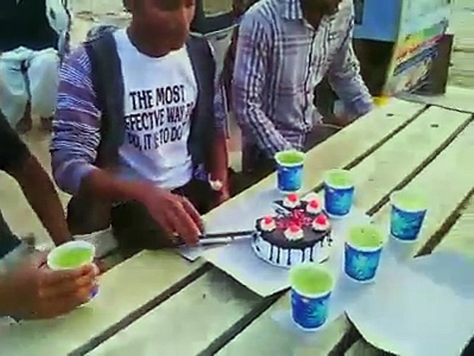 celebrating birthday party of shehryar niazi in kalifton karachi