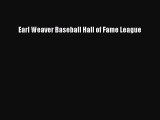 Download Earl Weaver Baseball Hall of Fame League PDF Free