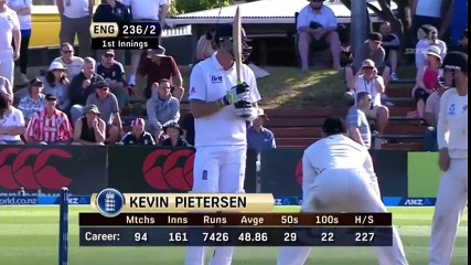 Kevin Pieterson 73 vs New Zealand 2nd Test Wellington
