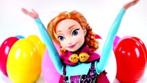 Disney Frozen Princess Anna Picks Out Surprise Toy Eggs | Inside Out, Minions, Shopkins TOY OPENING
