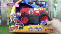 Blaze Transforming Fire Truck Blaze and The Monster Machines Nick Jr Fisher Price Review Playtime