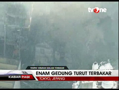 Api Hanguskan 6 Gedung di Pusat Hiburan Malam di Tokyo