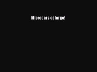 PDF Microcars at large! Free Books