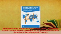 PDF  Benchmarking Public Procurement 2016 Assessing Public Procurement Systems in 77 Economies Download Full Ebook
