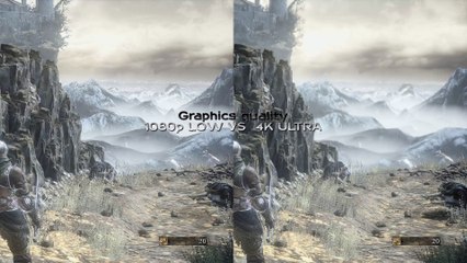 Dark Souls 3 – 1080p low VS 4K ultra - QUALITY TEST COMPARISON – PC GAMEPLAY /WINDOWS 10/